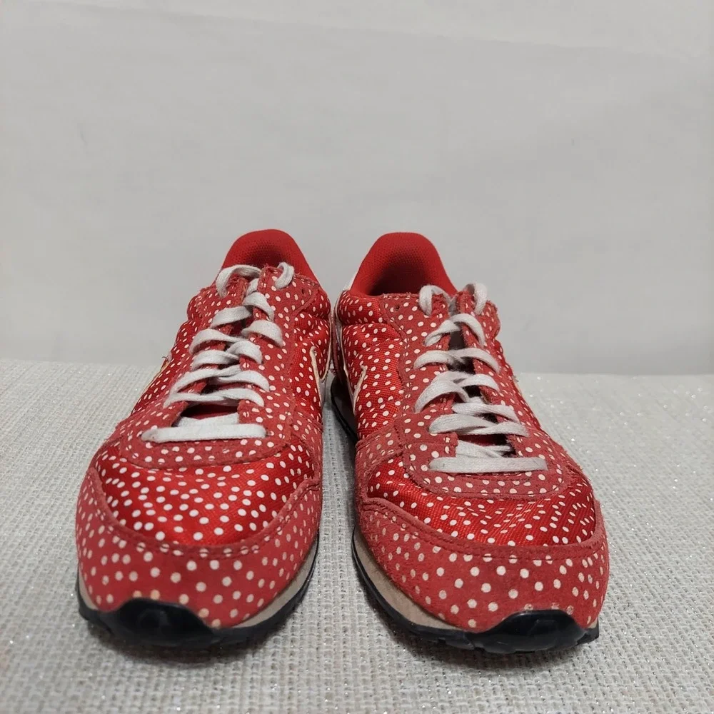 Nike Genicco Red Polkadot Shoes Women's Size US 9 Rare Running 705283-610‎